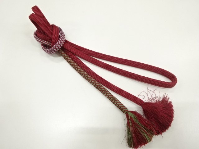 JAPANESE KIMONO / HAND-TIED OBIJIME CORD